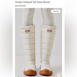 NWT Hunter Intrepid Tall Snow boots